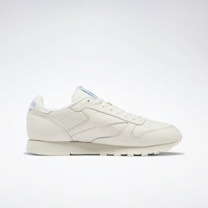 Reebok Classic Leather Turnschuhe Herren - Weiß/Blau - DE 046-OQP